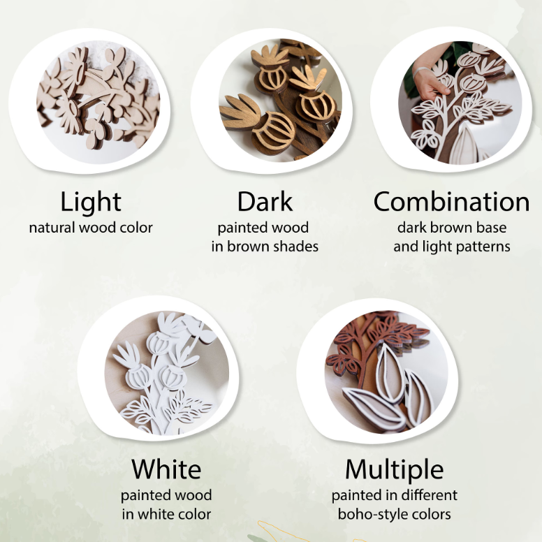 Spiegel mit Blumenornament ∙ SVITLE