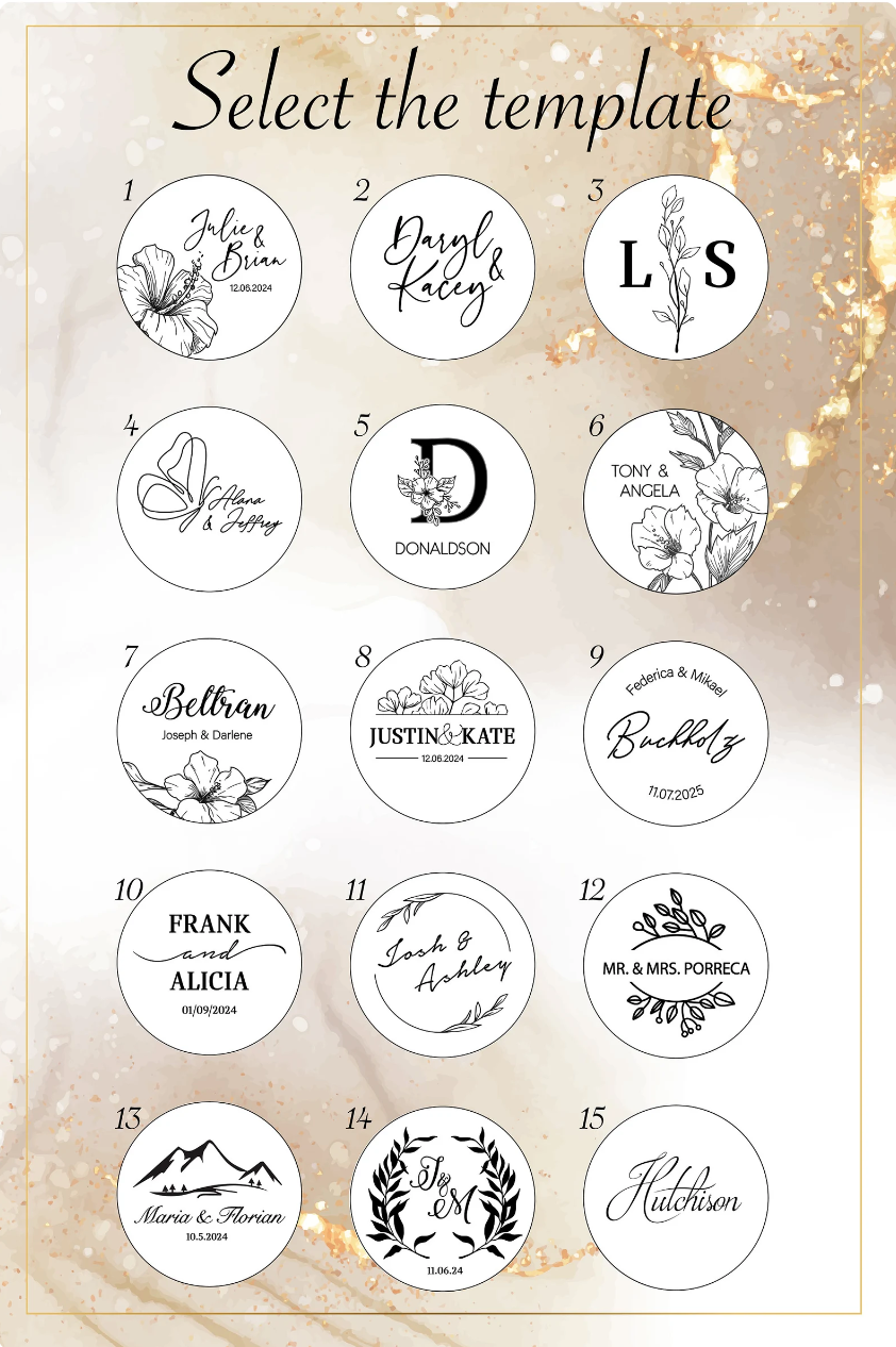 Personalisierte Hochzeits-Ringbox: Rund aus Holz & Acryl, individuell graviert ∙ Rund BROWN