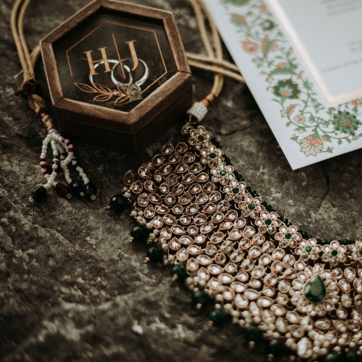 Wedding Ring Bearer Box Rustic Wedding Decor Save The Date ∙ Hexagon BROWN