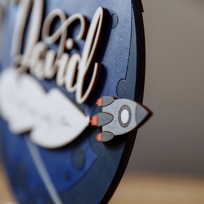 ракета, handmade, newborn gift, дитяча метрика, ім’я дитини