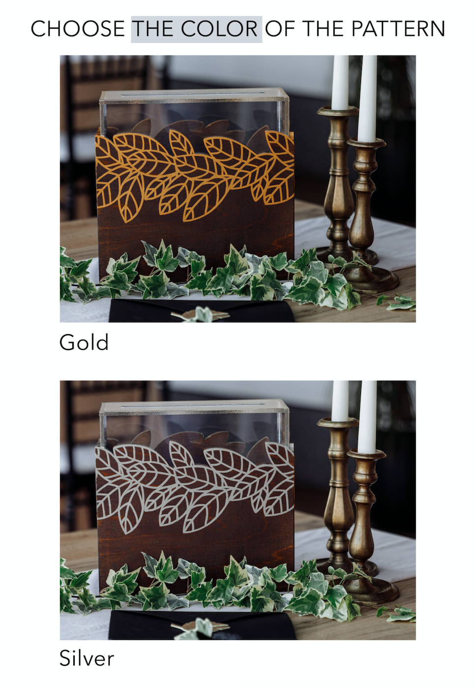 Скриня для конвертів ∙ GOLDEN LEAF