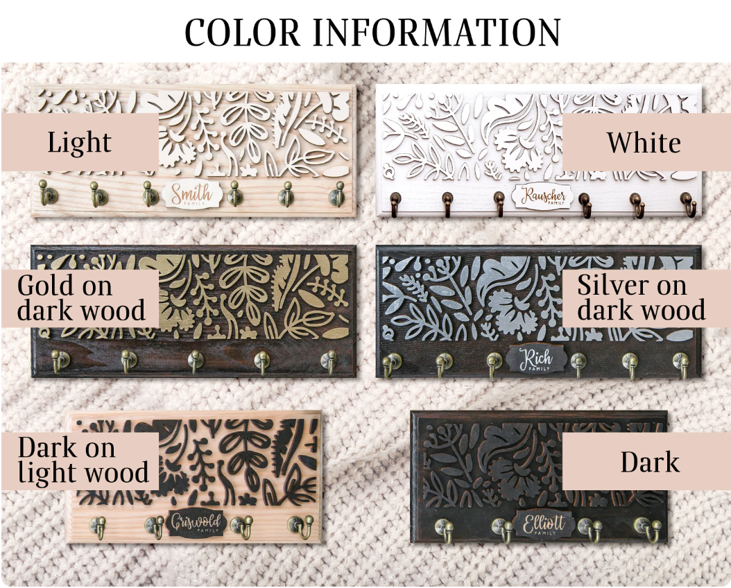 Wooden Key Holder For Wall Key Rack Entryway Organize Housewarming Gift ∙ COMBINED