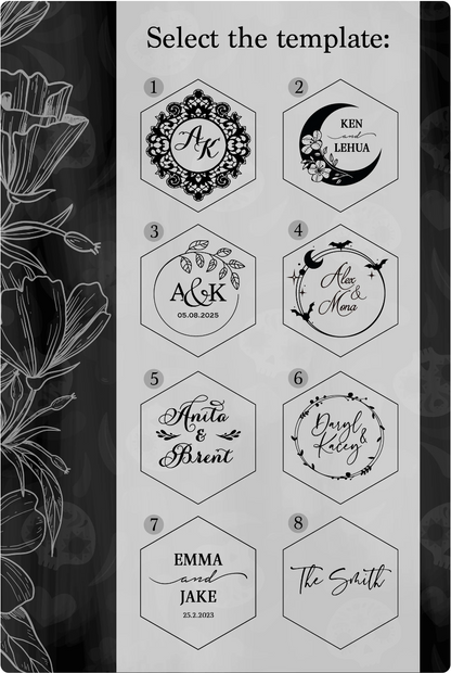 Велика шкатулка для обручок ∙ Hexagon BLACK