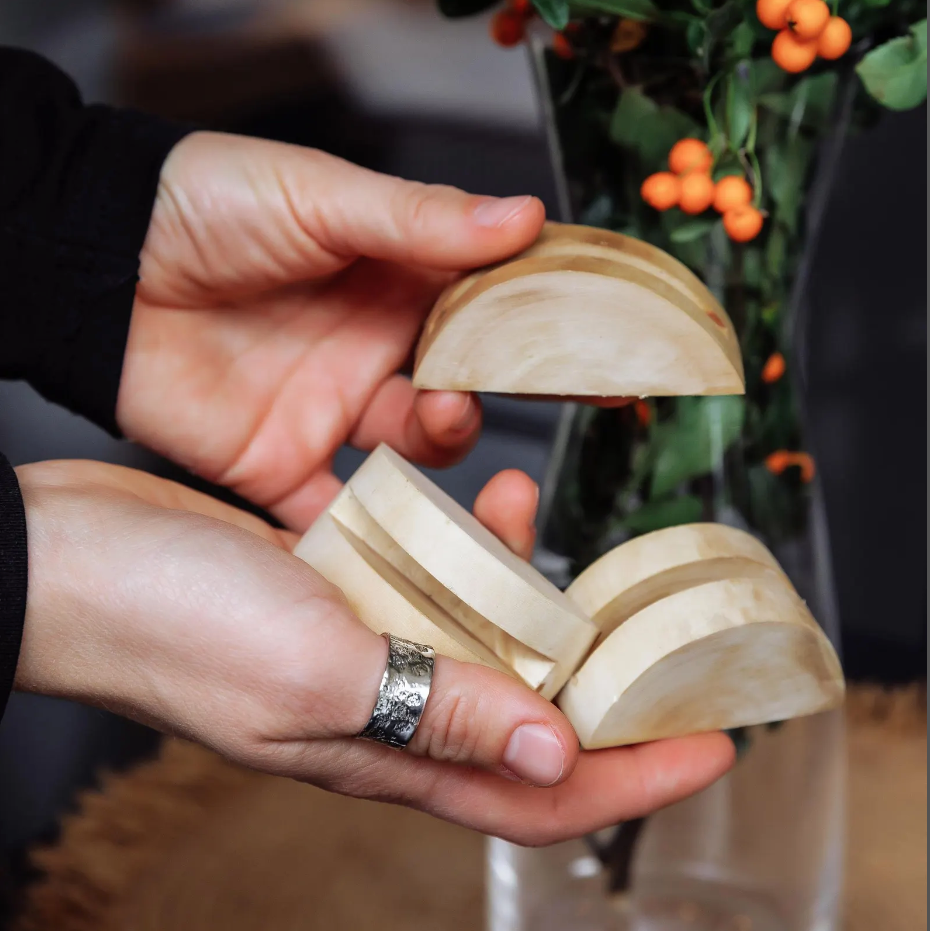 Wooden Table Numbers for Wedding | Freestanding Rustic Eco Table Sign