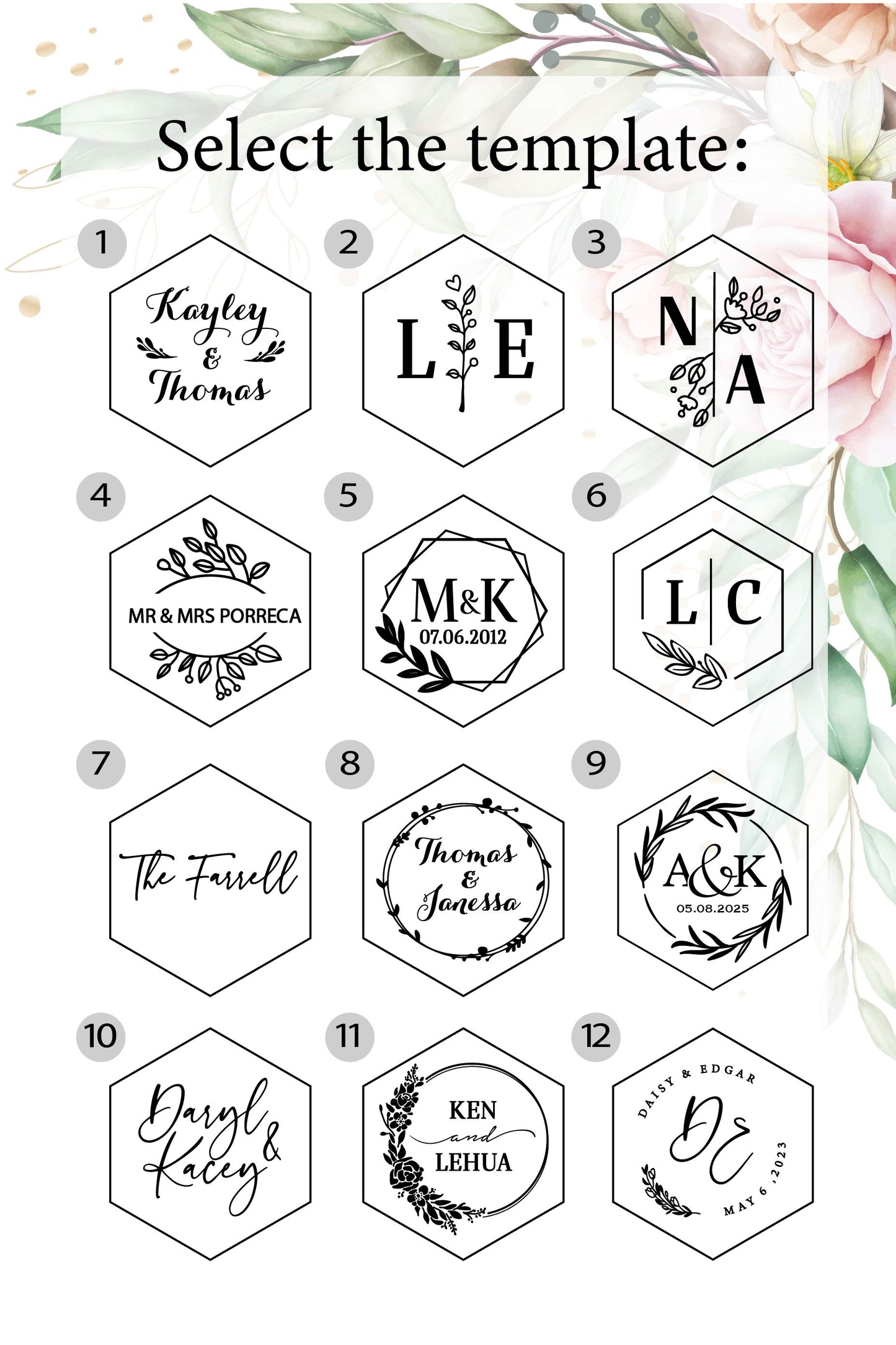 Hexagon Wooden Ring Box: Wedding Ceremony Keepsake with Moss ∙ Hexagon WHITE