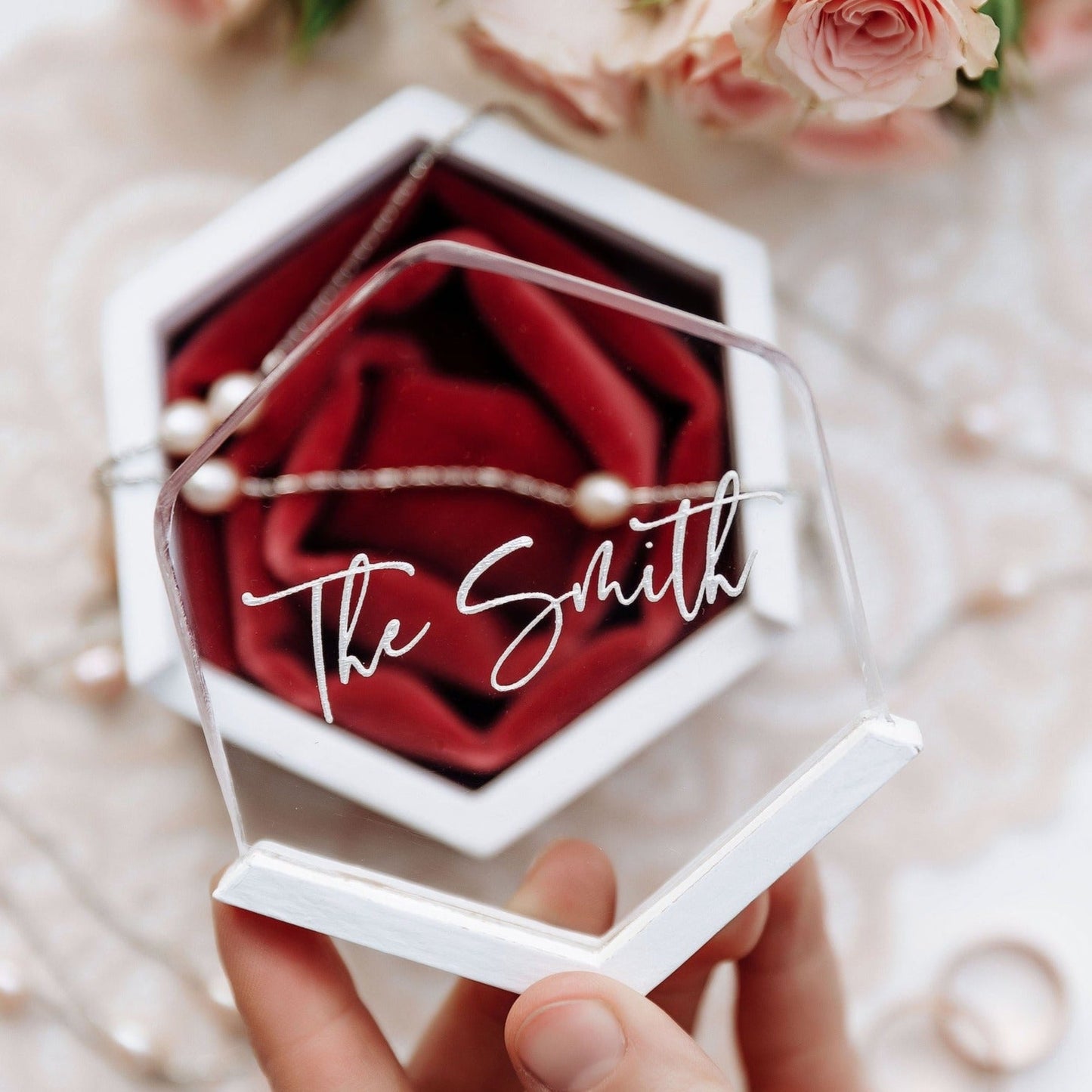 Весільна скринька для обручок