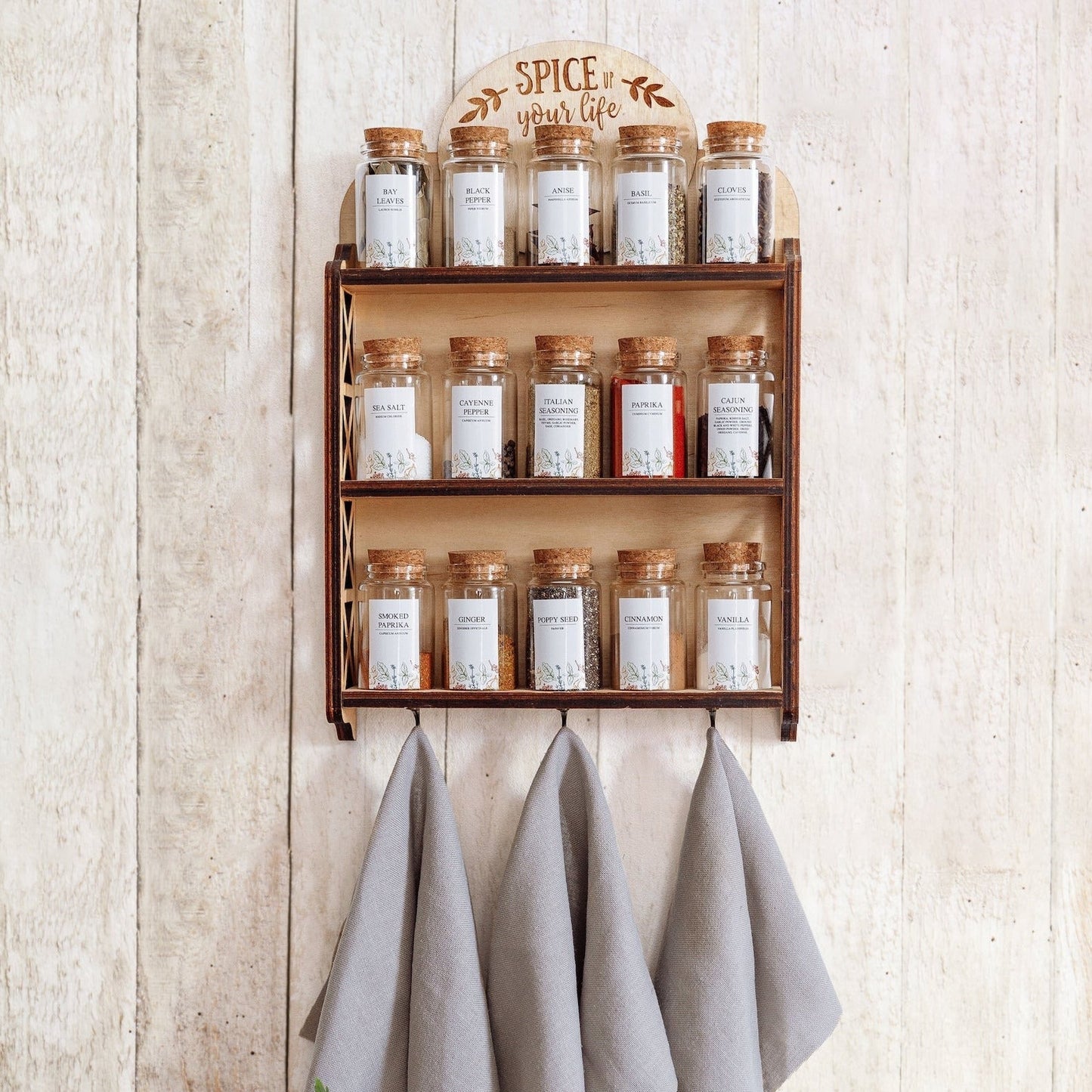 баночки для спецій з наліпками, підставка для спецій