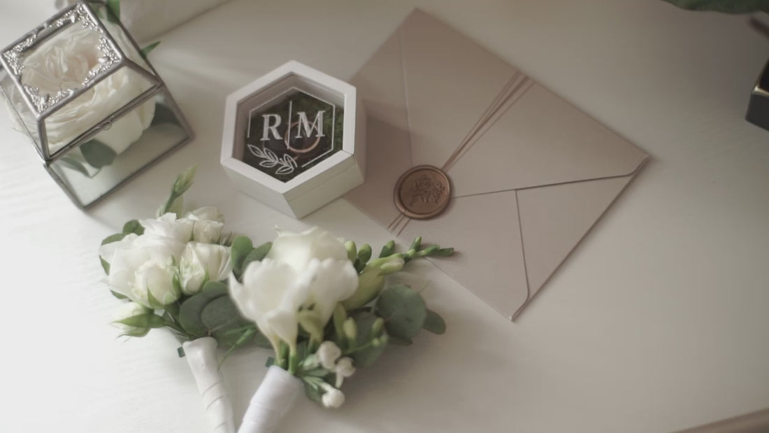 Шкатулка для обручок з дерева Коробочка для пропозиції Дерев`яні коробочки для обручок